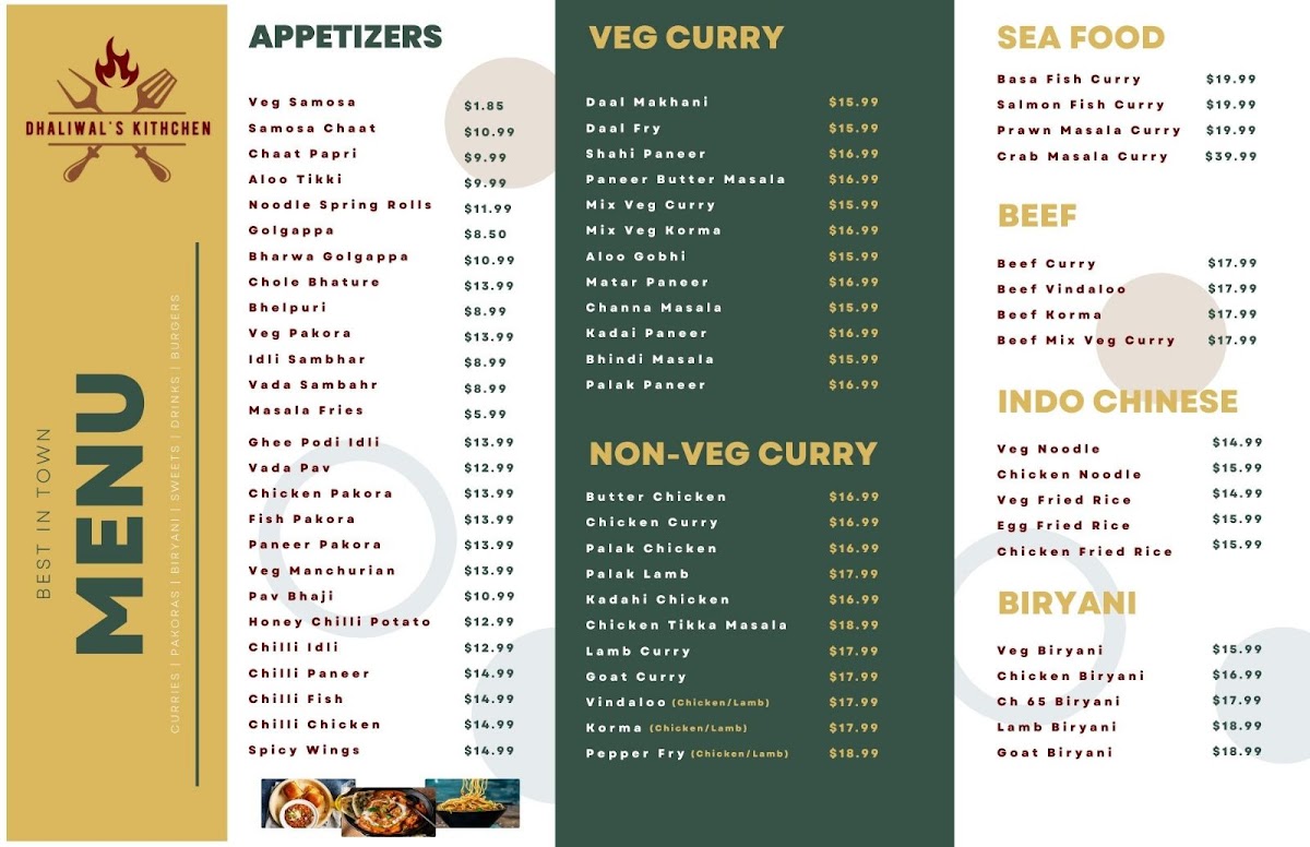 Dhaliwal's Kitchen Menu - Image 2